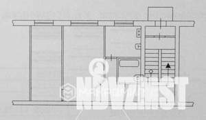 2-к квартира, вторичка, 44м2, 1/5 этаж