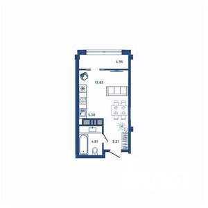 1-к квартира, вторичка, 32м2, 8/23 этаж