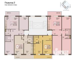 3-к квартира, вторичка, 69м2, 5/10 этаж