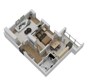 2-к квартира, вторичка, 48м2, 13/18 этаж