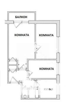 3-к квартира, вторичка, 51м2, 3/5 этаж