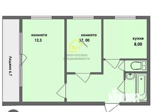 2-к квартира, вторичка, 50м2, 4/9 этаж