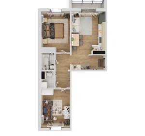 3-к квартира, вторичка, 57м2, 17/18 этаж