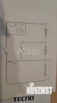 2-к квартира, вторичка, 50м2, 7/9 этаж