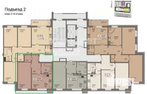 2-к квартира, сданный дом, 42м2, 5/18 этаж