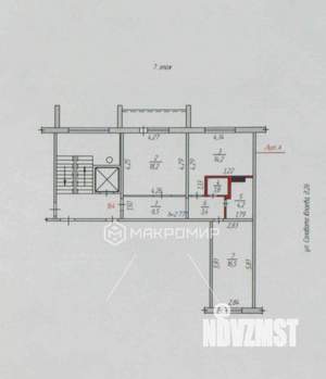2-к квартира, вторичка, 65м2, 7/10 этаж