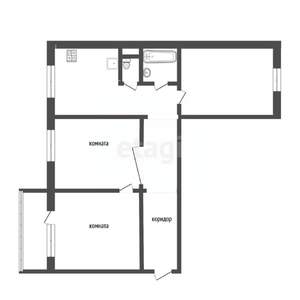 3-к квартира, вторичка, 74м2, 9/10 этаж