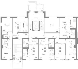 2-к квартира, строящийся дом, 42м2, 1/10 этаж