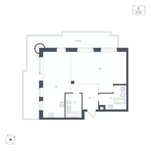 1-к квартира, вторичка, 90м2, 5/7 этаж