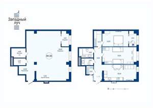 1-к квартира, вторичка, 81м2, 22/23 этаж