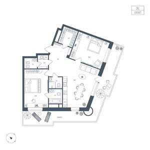 2-к квартира, вторичка, 101м2, 5/9 этаж