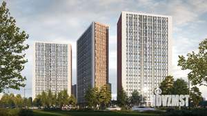 2-к квартира, строящийся дом, 44м2, 5/23 этаж