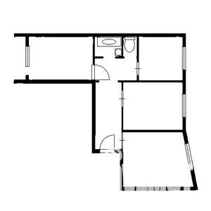3-к квартира, вторичка, 74м2, 9/9 этаж