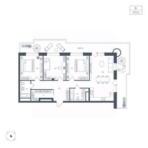 1-к квартира, вторичка, 119м2, 6/10 этаж