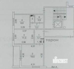 2-к квартира, вторичка, 51м2, 8/10 этаж