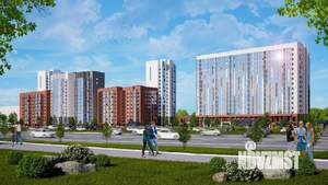 1-к квартира, строящийся дом, 38м2, 2/16 этаж