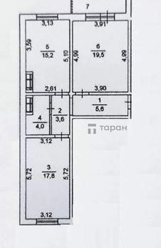 2-к квартира, вторичка, 66м2, 7/20 этаж