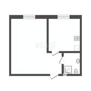 1-к квартира, вторичка, 36м2, 3/9 этаж