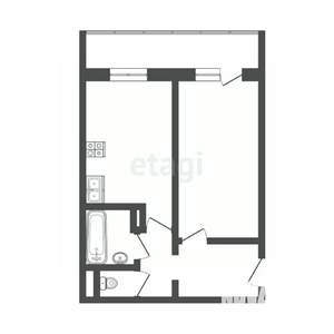 1-к квартира, вторичка, 40м2, 10/10 этаж