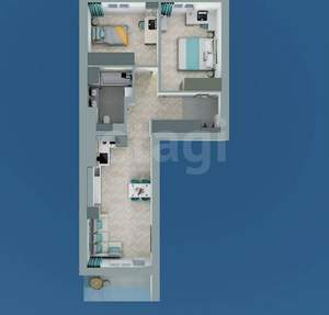 2-к квартира, вторичка, 65м2, 5/20 этаж