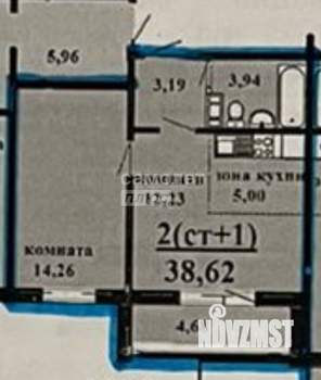 1-к квартира, вторичка, 39м2, 10/18 этаж