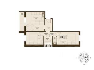 3-к квартира, вторичка, 56м2, 4/9 этаж