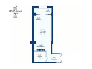 1-к квартира, вторичка, 42м2, 15/24 этаж