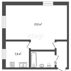 1-к квартира, вторичка, 31м2, 1/5 этаж