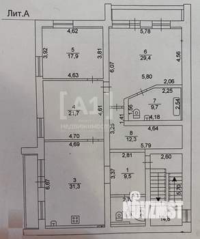 3-к квартира, вторичка, 138м2, 4/6 этаж