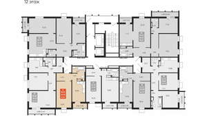 1-к квартира, вторичка, 40м2, 12/15 этаж