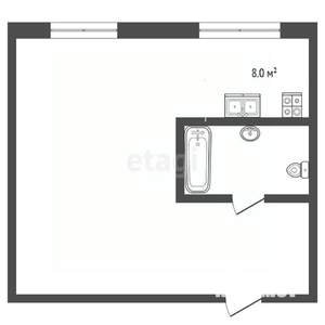 Студия квартира, вторичка, 40м2, 5/14 этаж