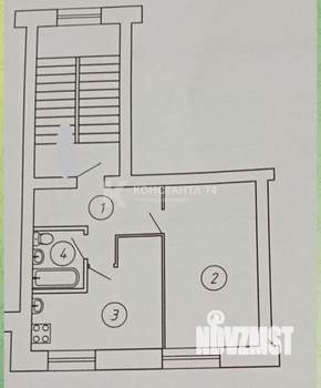 1-к квартира, вторичка, 37м2, 2/5 этаж