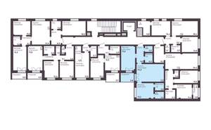 2-к квартира, вторичка, 74м2, 4/17 этаж