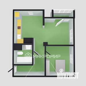 2-к квартира, вторичка, 52м2, 11/24 этаж