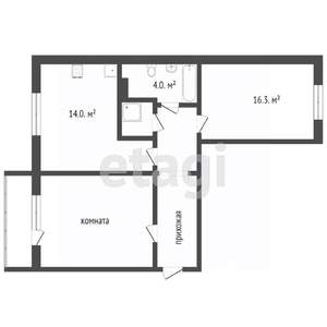 2-к квартира, вторичка, 61м2, 8/10 этаж