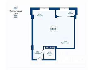 2-к квартира, вторичка, 64м2, 8/25 этаж