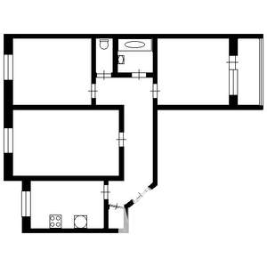 3-к квартира, вторичка, 66м2, 6/9 этаж