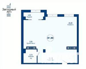 1-к квартира, вторичка, 82м2, 20/24 этаж