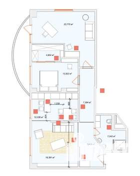 3-к квартира, вторичка, 97м2, 14/17 этаж