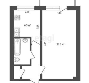 1-к квартира, вторичка, 33м2, 6/9 этаж