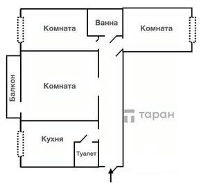 3-к квартира, вторичка, 106м2, 10/10 этаж