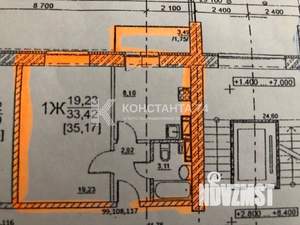 1-к квартира, вторичка, 36м2, 6/10 этаж