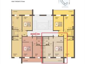 1-к квартира, вторичка, 34м2, 7/10 этаж