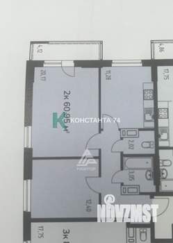 2-к квартира, вторичка, 59м2, 12/25 этаж