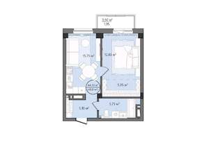2-к квартира, вторичка, 48м2, 6/24 этаж