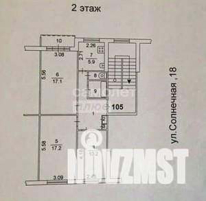 3-к квартира, вторичка, 63м2, 2/5 этаж
