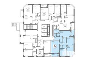4-к квартира, строящийся дом, 128м2, 1/22 этаж