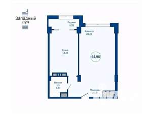 2-к квартира, вторичка, 66м2, 7/25 этаж