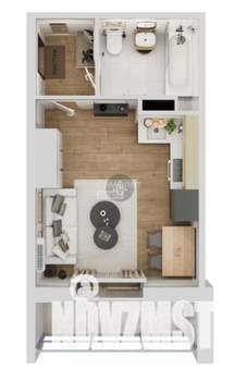 Студия квартира, вторичка, 24м2, 4/10 этаж