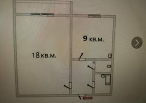 1-к квартира, вторичка, 32м2, 5/10 этаж